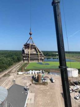 Crane moving equipment
